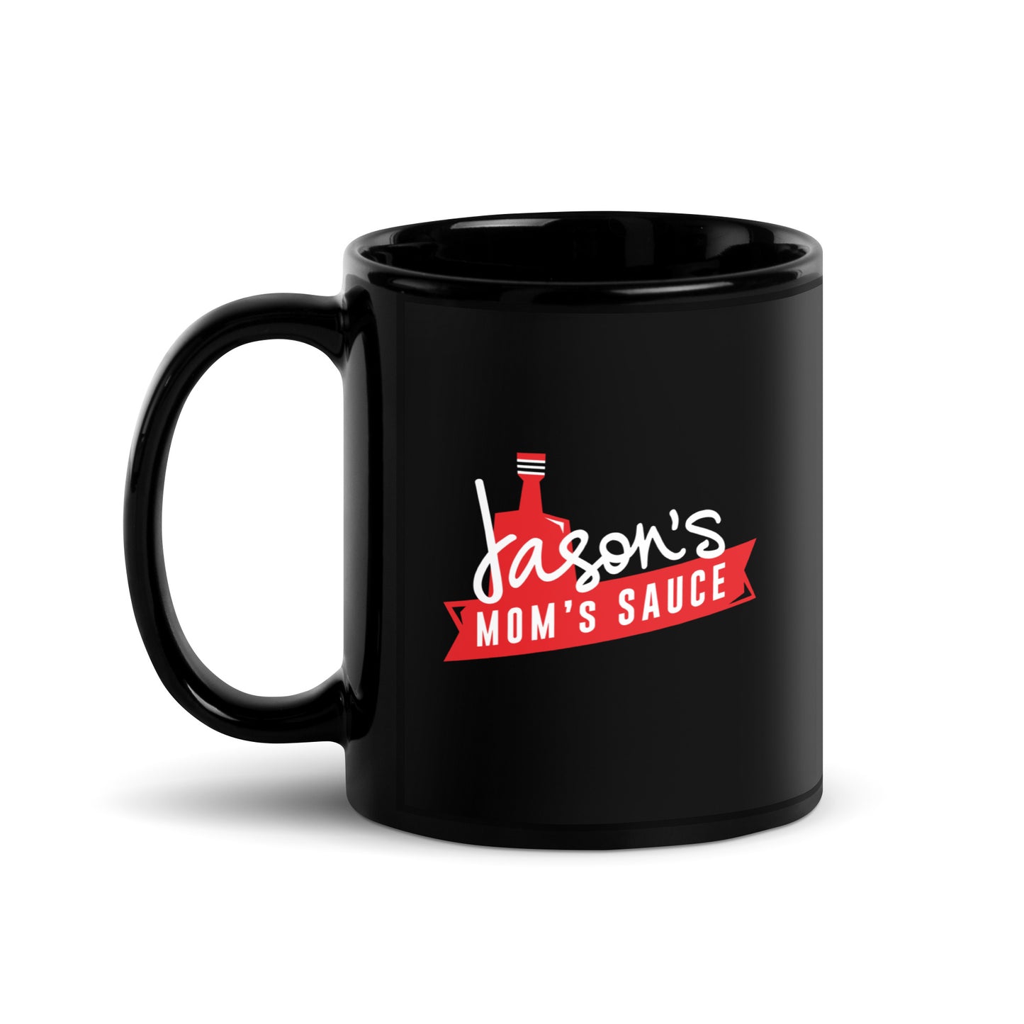 JMS Black Glossy Mug