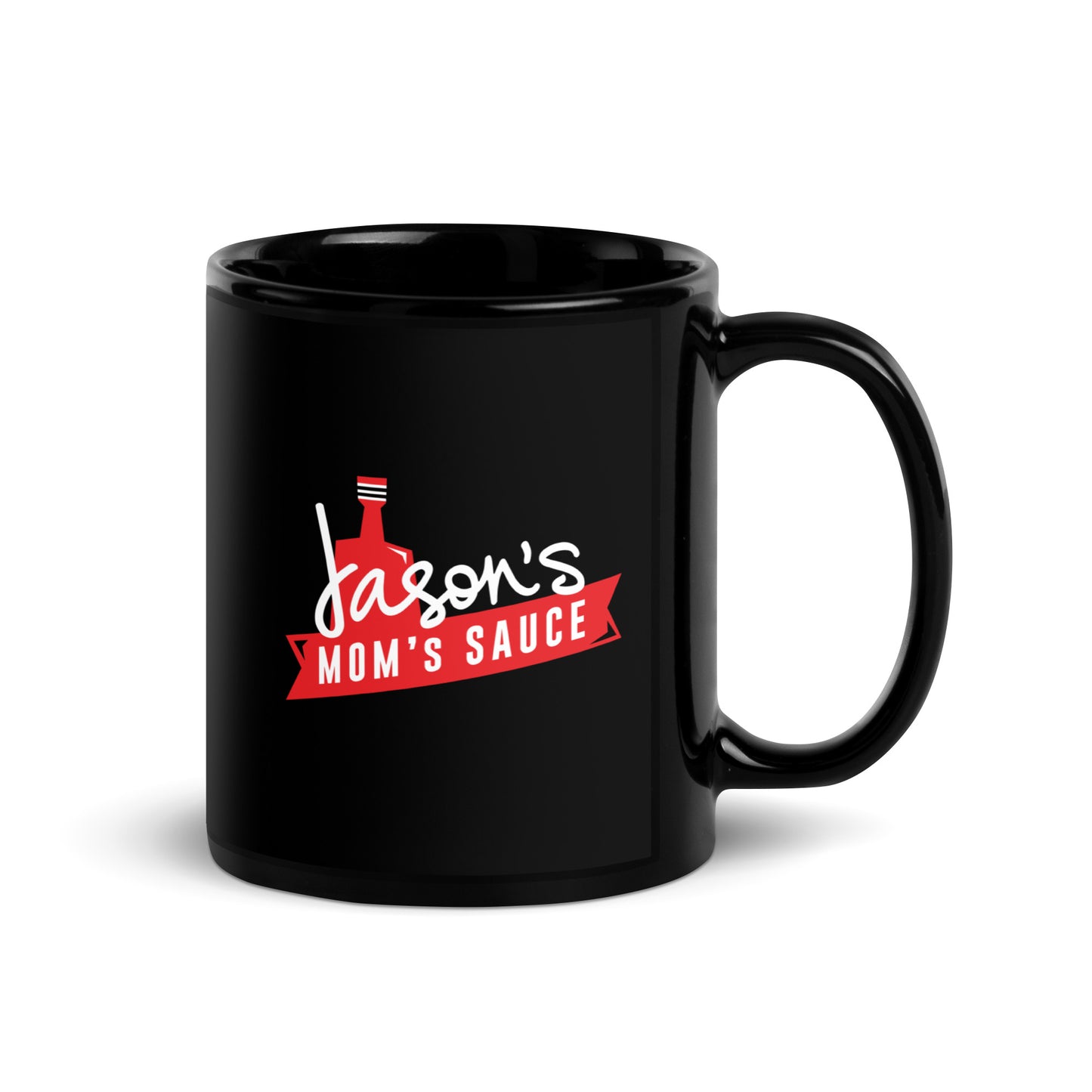 JMS Black Glossy Mug